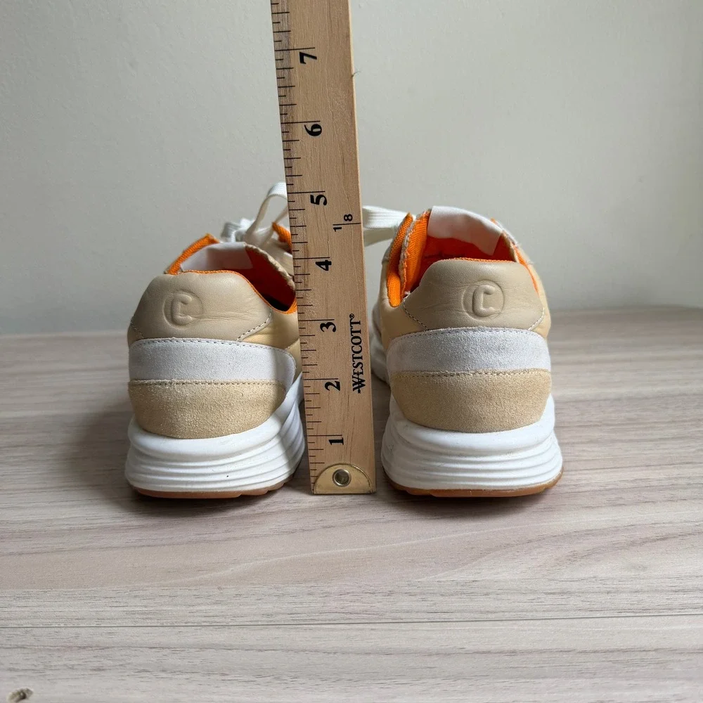 Camper Drift Sneakers Beige Orange Suede‎ Mesh Chunky Platform Size 36